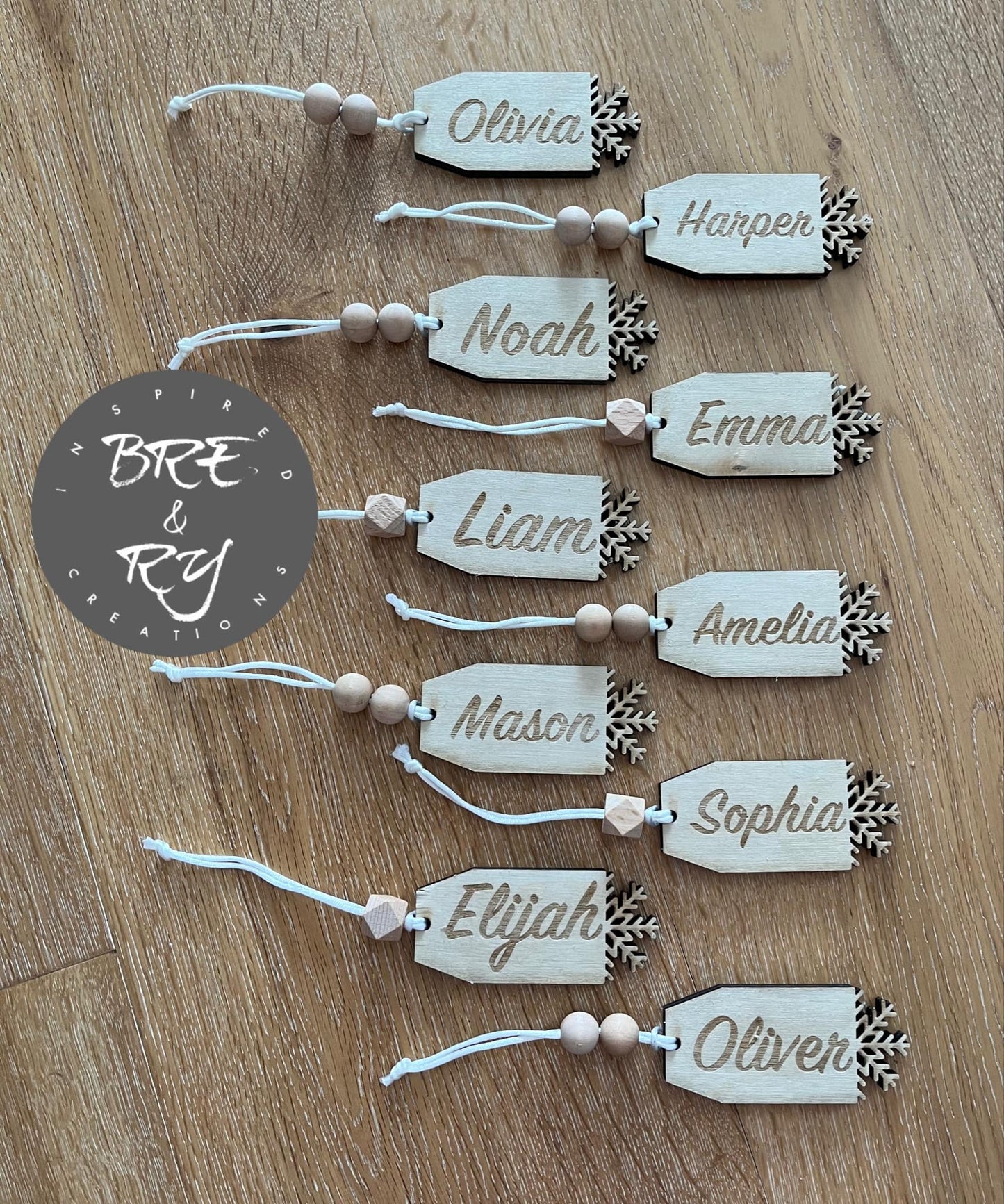 Name gift tags