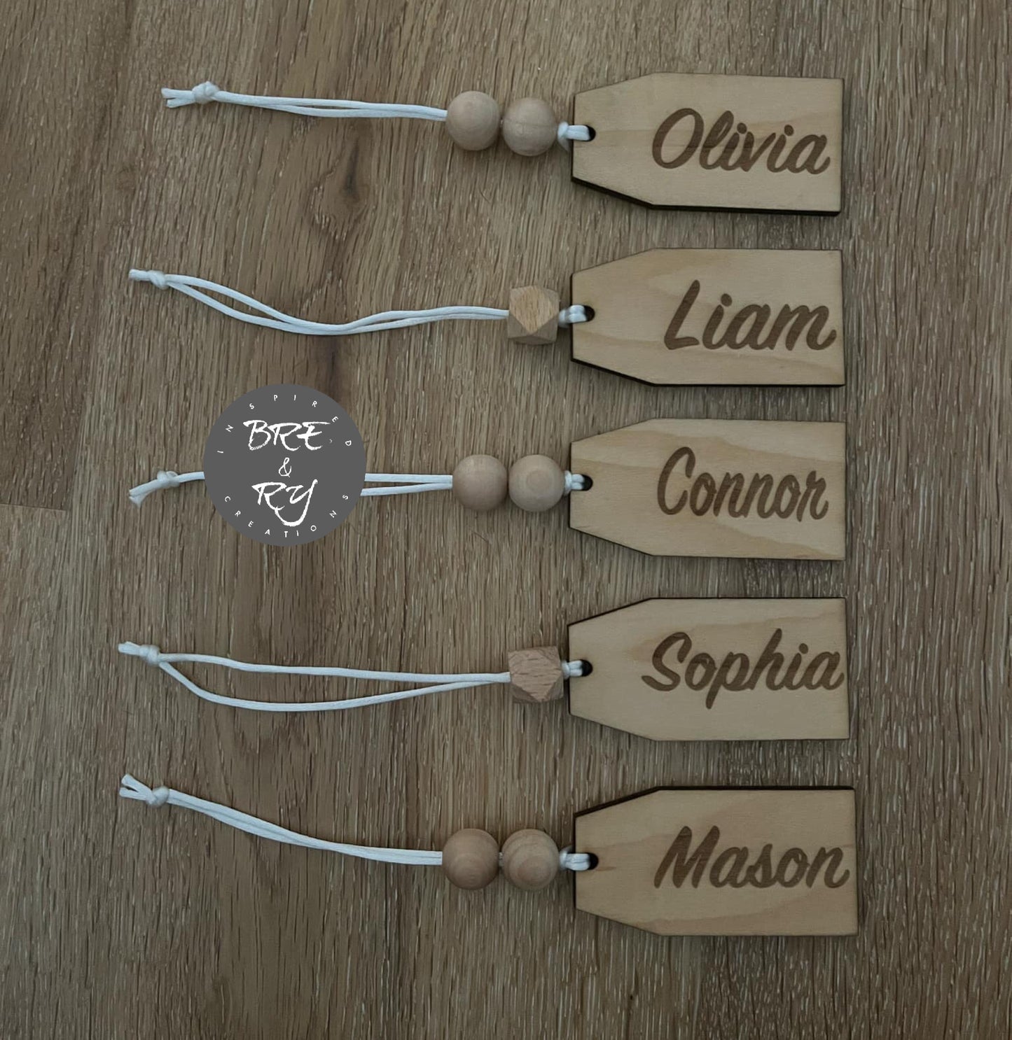 Name gift tags